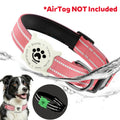 Taakcc Reflective Dog Collar with Luminous Airtag Holder, Waterproof Soft Padded & Safety Buckle, Air Tag Tracker Case Collars